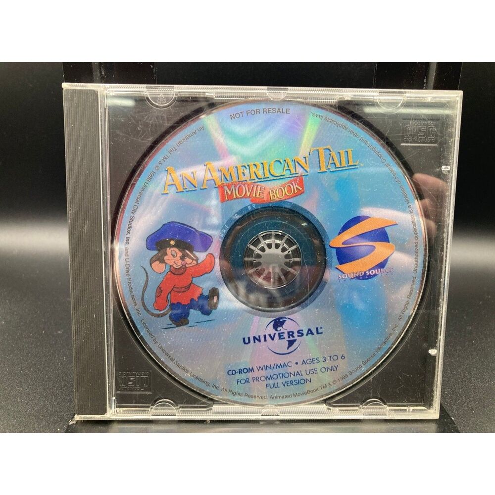 Universal An American Tail Movie Book CD-ROM Win/Mac Ages 3 to 6